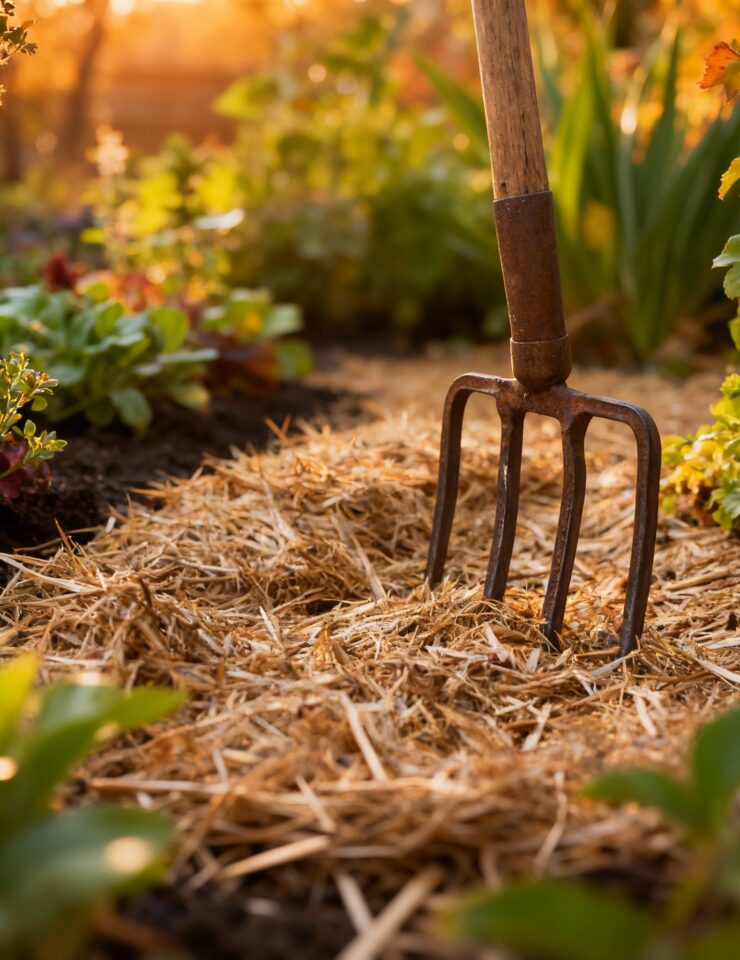 paillage naturel jardin
