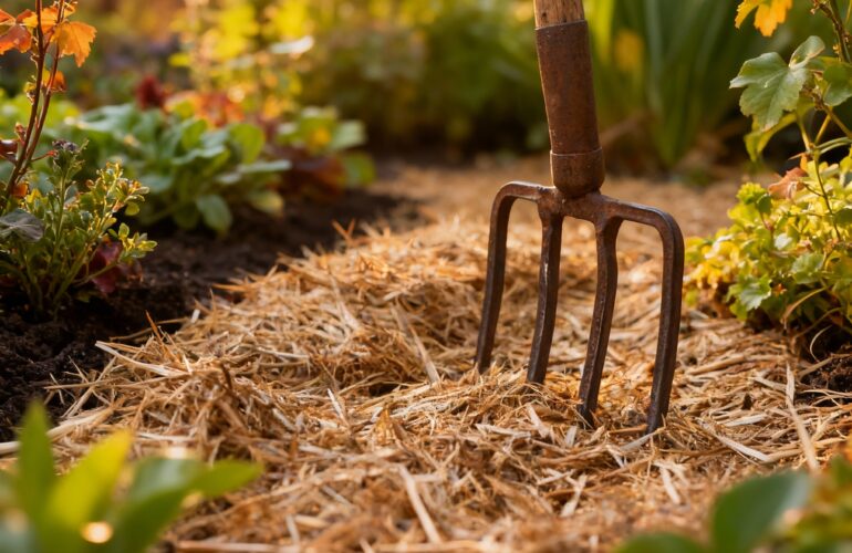 paillage naturel jardin